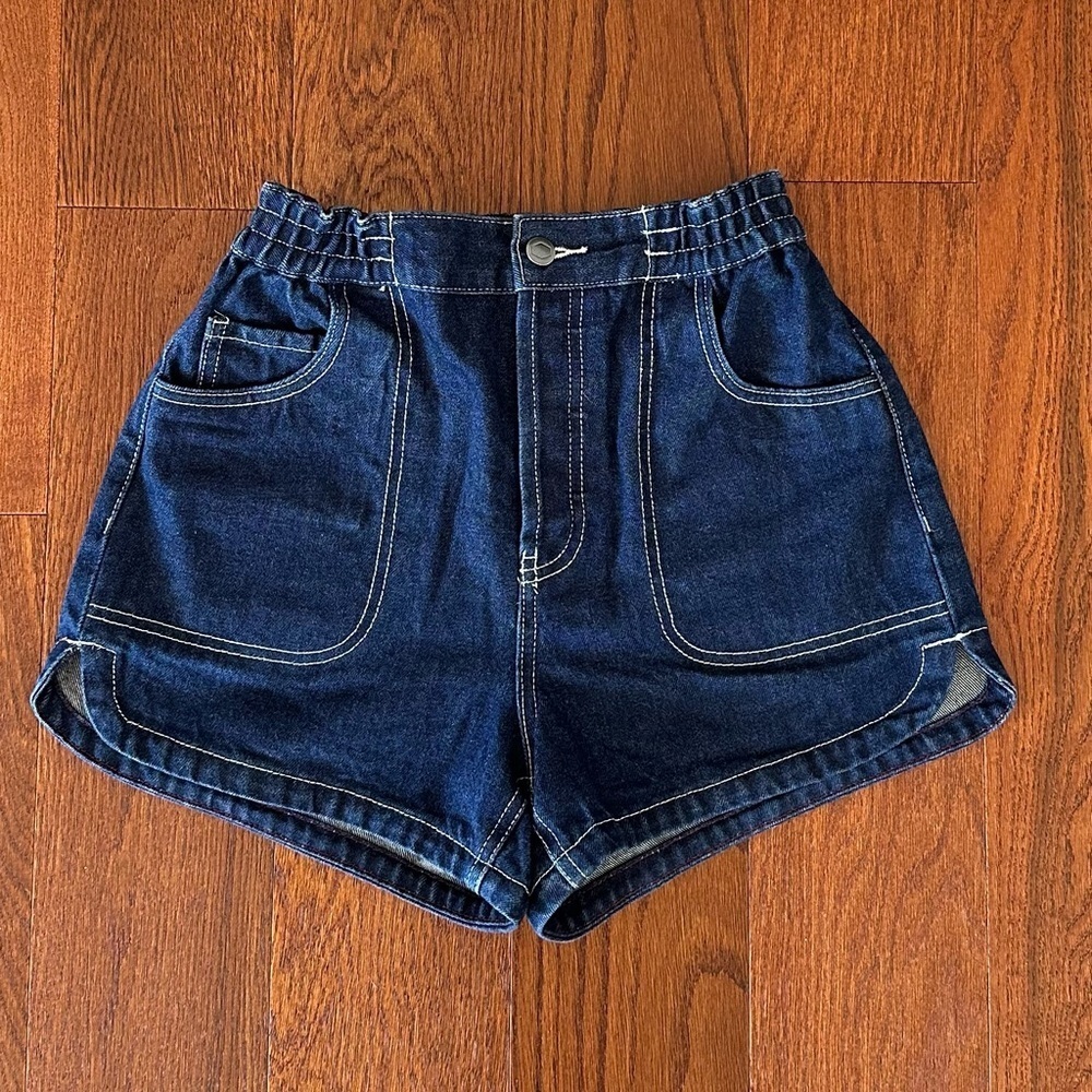 RVCA Denim Venice Shorts Dark Indigo XS - Picture 4 of 7